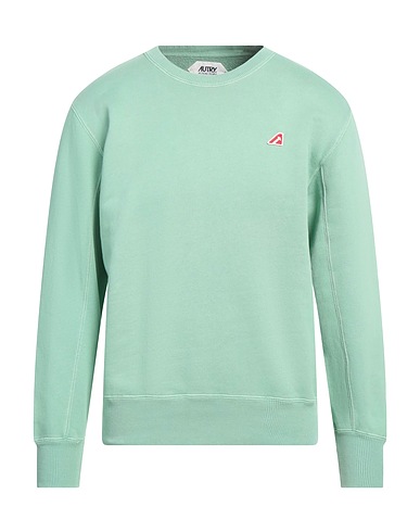 AUTRY Sweat-shirt Vert clair 100% Coton, Élasthanne