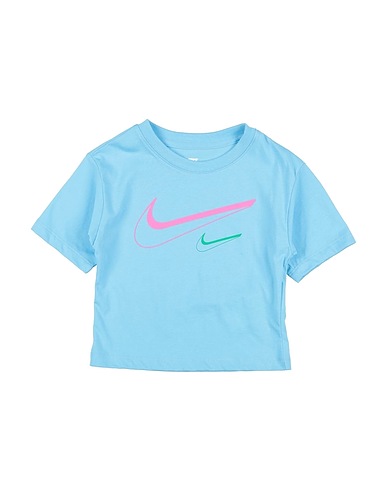 NIKE T-shirt SWOOSH LOGO BOXY TEE
 Azure 60% Cotton, 40% Polyester