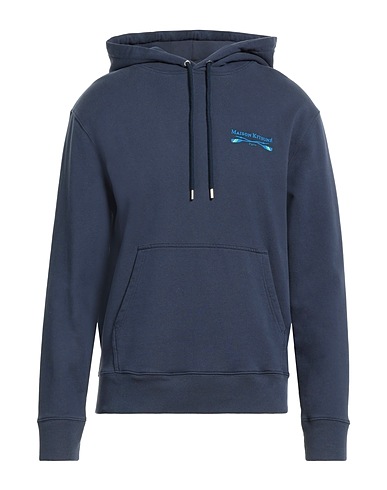 MAISON KITSUNÉ Hooded track jacket  Navy blue 100% Cotton