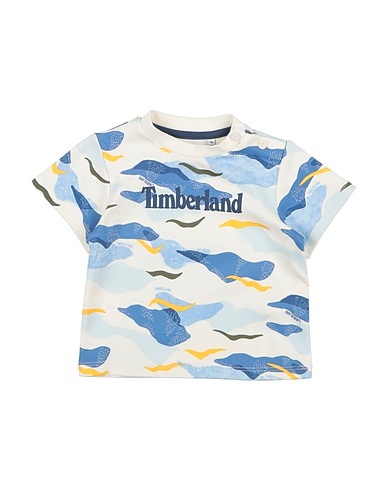 TIMBERLAND T-shirt Ivory 100% Cotton, Elastane