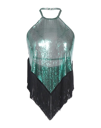 RABANNE Top Green 70% Aluminium, 30% Viscose