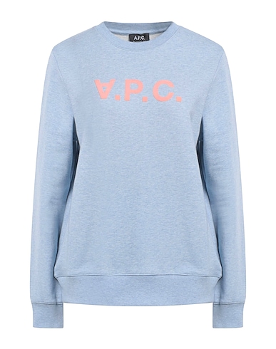 A.P.C. Sweatshirt Sky blue 100% Cotton