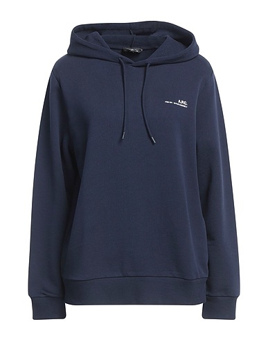 A.P.C. Hooded track jacket  Midnight blue 100% Cotton, Elastane