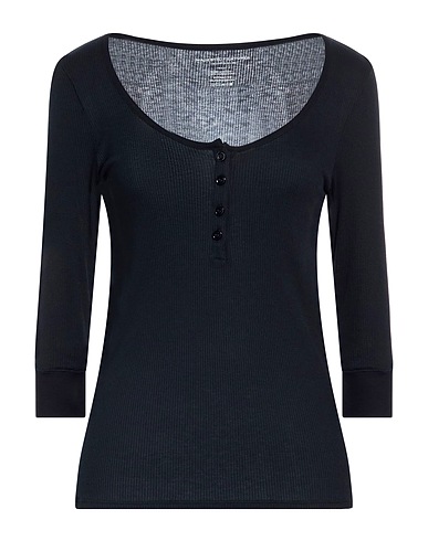 MAJESTIC FILATURES Camiseta BLU NAVY 94% Viscosa, 6% Elastán