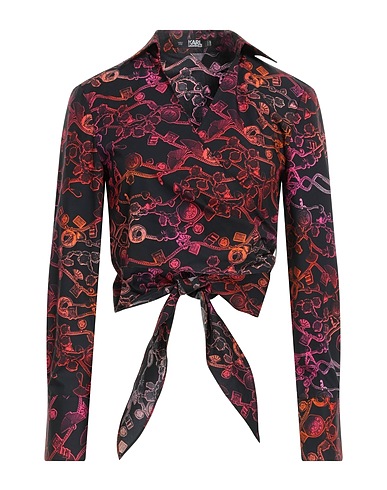 KARL LAGERFELD Top Black 100% Organic cotton