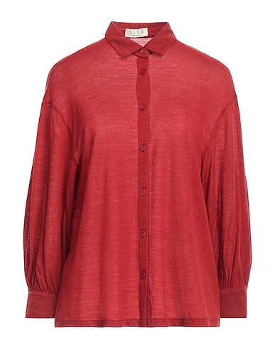 SIYU Solid colour shirts & blouses Brick red 75% Wool, 25% Polyamide