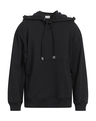 DRIES VAN NOTEN Hooded track jacket  Black 100% Cotton