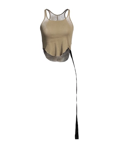DRKSHDW by RICK OWENS Top Sage green 100% Cotton