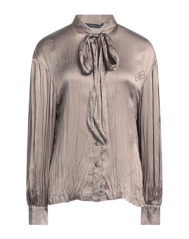 BALENCIAGA Patterned shirts & blouses Grey 100% Silk