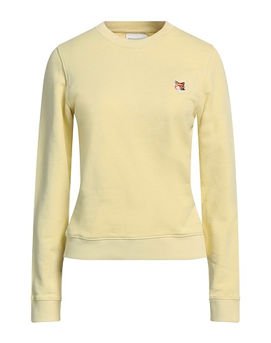 MAISON KITSUNÉ Sweatshirt Pastellgelb 100% Baumwolle