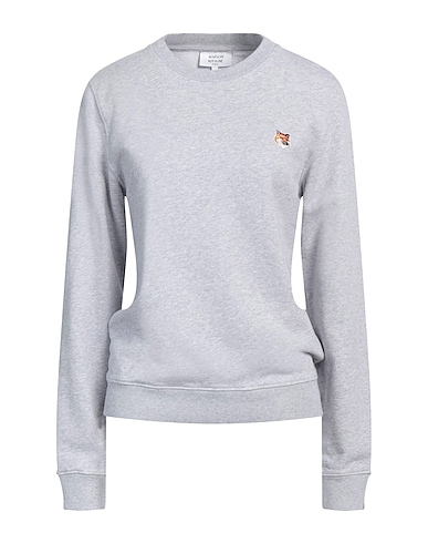 MAISON KITSUNÉ Sweatshirt Light grey 100% Cotton