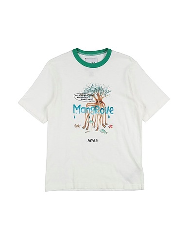 MYAR T-shirt White 70% Cotton, 30% Linen