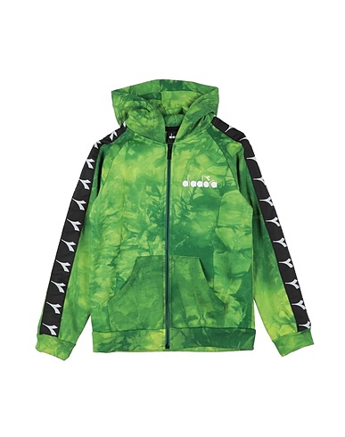 DIADORA Hooded track jacket  Green 100% Cotton