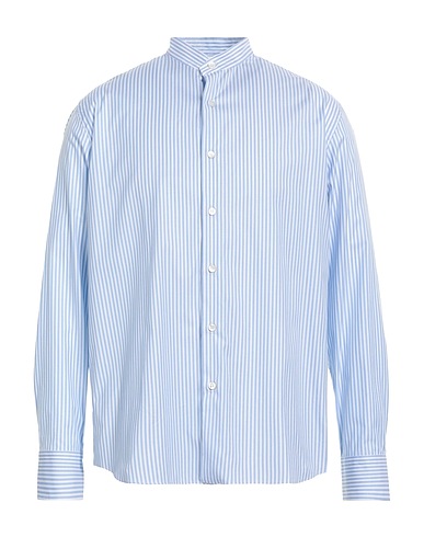 BRIONI Striped shirt Sky blue 100% Cotton