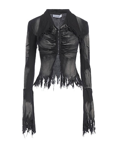 MARRKNULL Patterned shirts & blouses Black 50% Cotton, 50% Linen