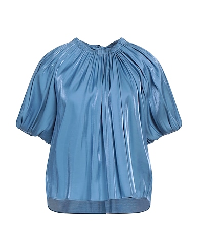 ULLA JOHNSON Top Blu chiaro 68% Viscosa, 32% Poliestere