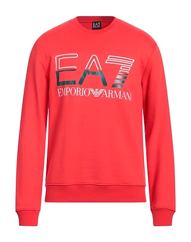 EA7 Sweatshirt Red 68% Cotton, 32% Polyester, Elastane