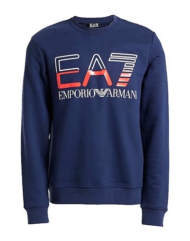 EA7 Sweatshirt Navy 68% Cotton, 32% Polyester, Elastane