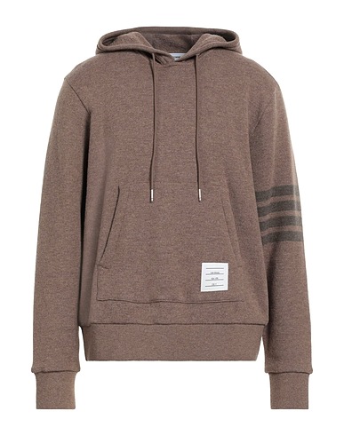 THOM BROWNE Felpa Nocciola 100% Lana Vergine, Lana, Elastan