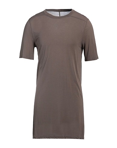 RICK OWENS Basic T-Shirt 88% Viscose, 12% Silk