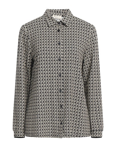SIYU Floral shirts & blouses Black 95% Viscose, 5% Elastane