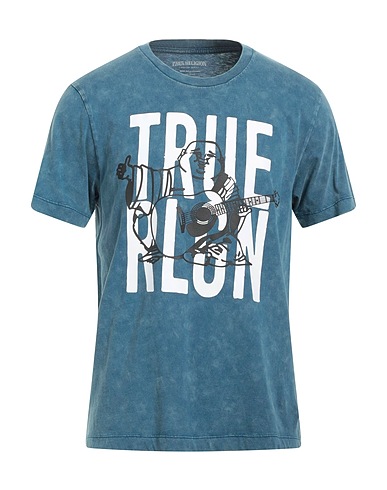 TRUE RELIGION T-shirt Slate blue 100% Cotton
