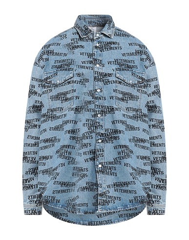 VETEMENTS Denim shirt Blue 100% Cotton