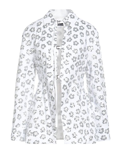 JACQUEMUS Patterned shirts & blouses White 96% Cotton, 4% Elastane, PVC - Polyvinyl chloride