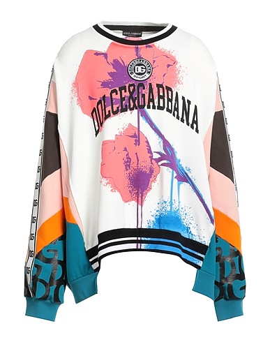 DOLCE&GABBANA Sweatshirt Off white 100% Cotton, Polyester