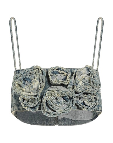 BLUMARINE Top Blue 98% Cotton, 2% Elastane