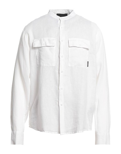 JOHN RICHMOND Solid colour shirt 100% Linen
