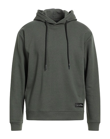 JOHN RICHMOND Hoodie Militärgrün 86% Polyester, 14% Baumwolle