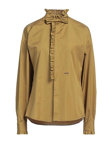 DSQUARED2 Camicie e bluse tinta unita Verde militare 100% Cotone