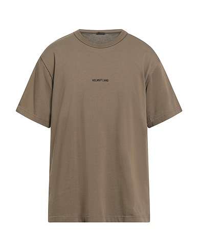 HELMUT LANG T-shirt VERDE MILITARE 100% Cotton