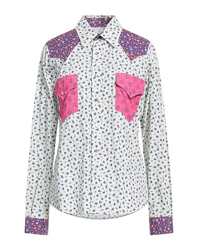 ERL Floral shirts & blouses Ivory 100% Cotton