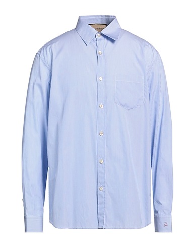 GUCCI Striped shirt Sky blue 100% Cotton