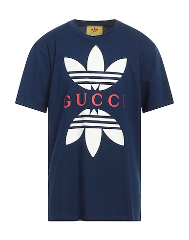 ADIDAS x GUCCI T-shirt Blue 100% Cotton