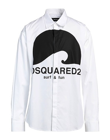 DSQUARED2 Camicie Bianco 100% Cotone
