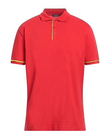 ROSSOPURO Polo shirt Tomato red 100% Cotton