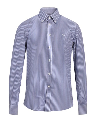 HARMONT & BLAINE Striped shirt Navy blue 100% Cotton
