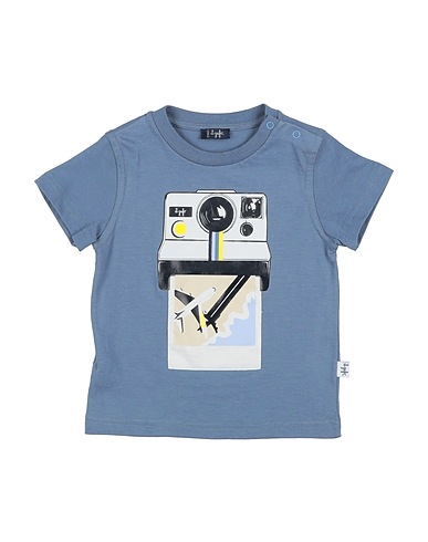 IL GUFO T-shirt Slate blue 100% Cotton