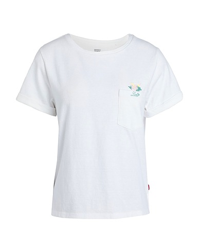 LEVI'S T-shirt GR MARGOT POCKET TEE WHITES
 White 100% Cotton