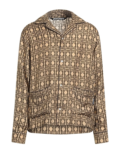 PALM ANGELS Patterned shirt 100% Silk, Polyester, Cotton