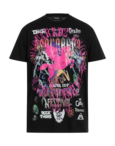 DSQUARED2 T-shirt Black 100% Cotton