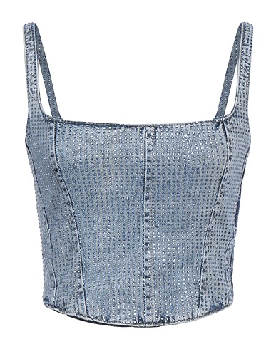 PATRIZIA PEPE Top Blue 100% Cotton