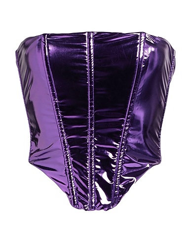 PATRIZIA PEPE SERA Bustier Purple 100% Polyurethane
