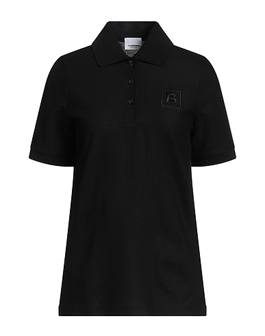 BURBERRY Polo Noir 100% Coton, Élasthanne