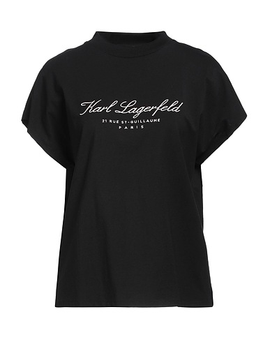 KARL LAGERFELD T-shirt Black 100% Organic cotton