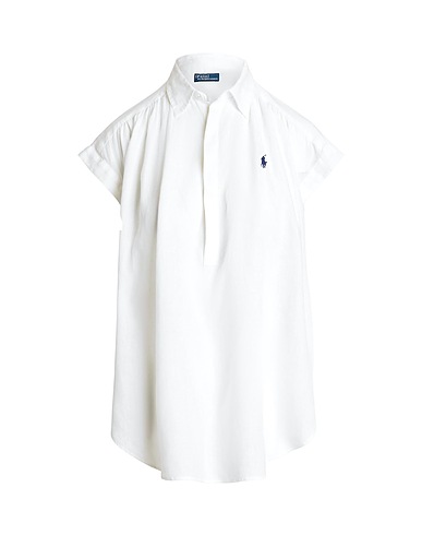 POLO RALPH LAUREN トップス ホワイト リネン 100%