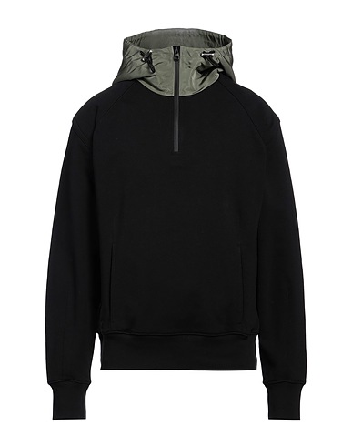 MCQUEEN Felpa Nero 100% Cotone, Poliestere, Elastan, Viscosa